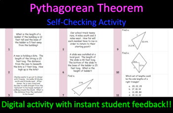 Preview of Self-Check on Pythagorean Theorem