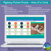 Self-Checking Digital Mystery Picture Puzzle - Math - Area