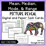 Self Checking Digital an Print Task Cards: Mean, Median, M