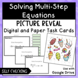 Self Checking Digital and Print Task Cards Solving Multi-S