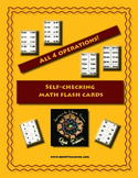 Self Checking Math Flash Cards (4 operations)