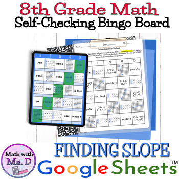 Math Choice Board Bingo Card