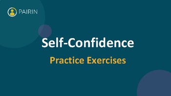 Preview of Self-Confidence Activities with Rubric