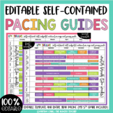 Self-Contained Editable Pacing Guide Curriculum Map for Lo