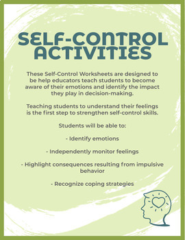 Self-Control Activities by ARH Counseling | TPT