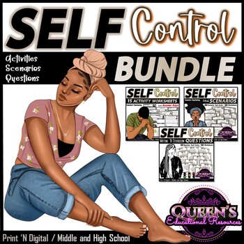 Preview of Self-Control Worksheets | Self-Control Activities | Self-Regulation BUNDLE