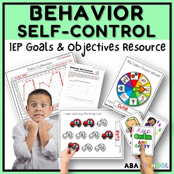 Preview of Self-Control Behavior IEP Goals - Behavior Management - Anger Management
