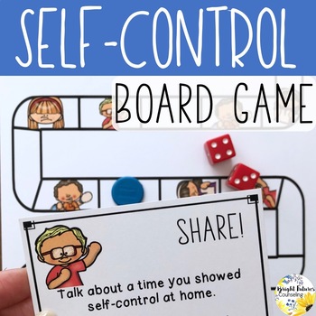 Preview of Self-Control Board Game + Digital School Counseling Game