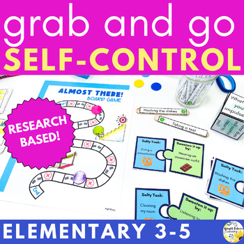 Preview of Self-Control Coping Skills Activities - Elementary Self-Control Activities