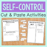 Self Control Cut And Paste Activities For Lessons On Impul