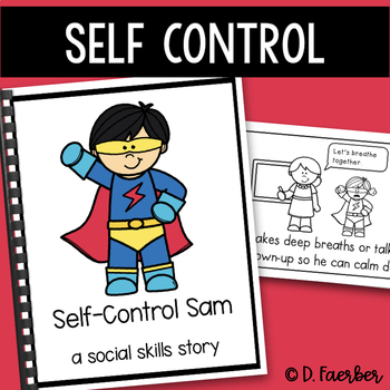 Preview of Self Control Social Emotional Learning Story - Character Education Book