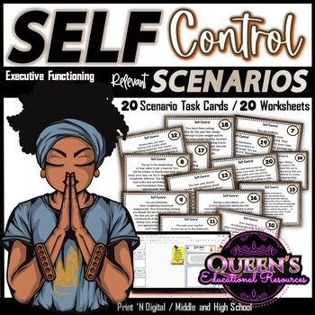 Preview of Self-Control Scenarios | Self-Regulation | Self-Management Situation Cards