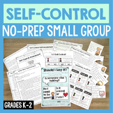 Self Control Small Group Curriculum For K-2 Counseling Lessons - NO PREP