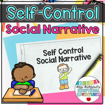Preview of Self Control Social Narrative Book | Body Control Story