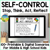 Self-Control Stop & Think Cards - Executive Functioning fo