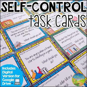 Preview of Self-Control Scenario Cards - Self-Regulation & Executive Functioning Skills