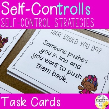 Preview of Self-Control Task Cards Self-ConTROLLS Counseling Cards