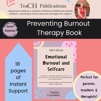 Preview of Self Control and Burnout Prevention - Emotional Regulation Therapy Book