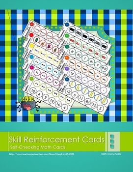 Preview of BUNDLE: Self Correcting Math Skill Reinforcement Cards