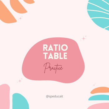 Preview of Self-Correcting Ratio Table Google Sheets Activity