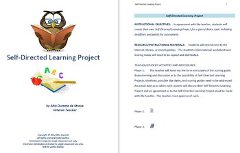Preview of Self-Directed Learning Project