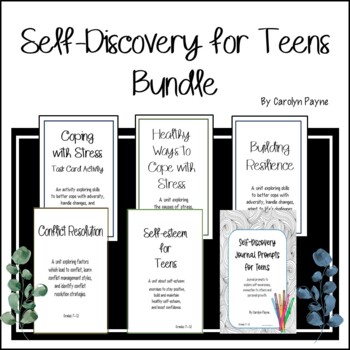 Preview of Self-Discovery Bundle for Teens Print and Digital