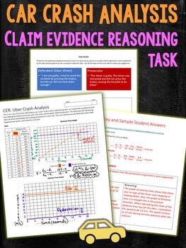Preview of Self Driving Car Crash Analysis Claim Evidence Reasoning Task