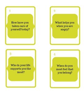 Self Esteem Card Game- Interactive by Contribution Over Presence