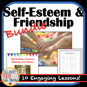 Preview of Self Esteem and Friendship Bundle! Activities and Lessons