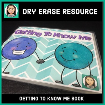 Preview of Self Esteem Dry Erase Book: Getting To Know Me