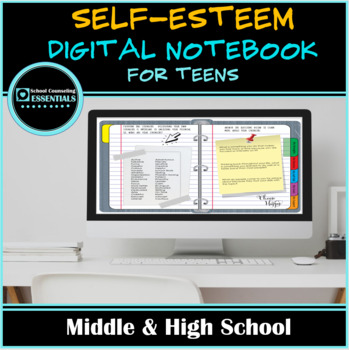 Preview of Self-Esteem Interactive Digital Notebook Activity- Middle/High School