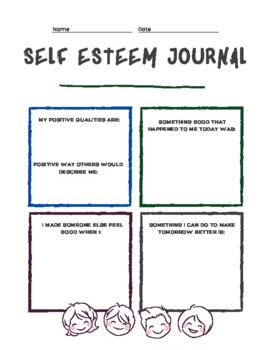 Self-Esteem Journal by Kayla Kuyvenhoven | TPT