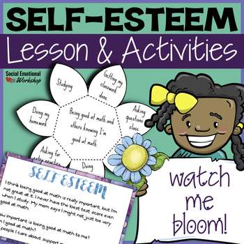 Preview of Self Esteem Lesson & Activities for Individual Counseling | Build Confidence