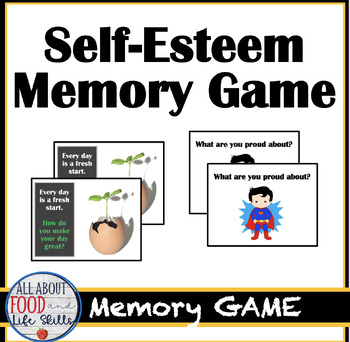 Preview of Self Esteem Memory Game | FACS, FCS, Counseling