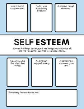 Self-Esteem Packet by Marlie Lynch | TPT