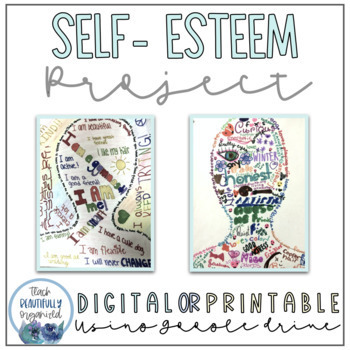 Preview of Self- Esteem Project for SEL or Health