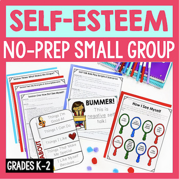 Preview of Self-Esteem Small Group Counseling Lessons For Building Confidence (Grades K-2)