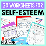 Self-Esteem Worksheets For K-2 SEL & Counseling Lessons on