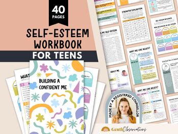 Preview of Self-Esteem and Confidence Building Workbook for Teens