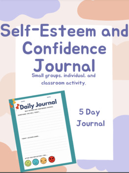Preview of Self-Esteem and Confidence Journal 5 Day PDF