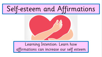 Preview of Self Esteem and Positive Affirmations PowerPoint