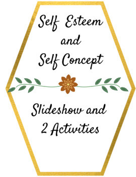 Preview of Self Esteem and Self Concept Slideshow and Activities