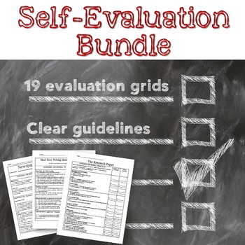 Preview of Rubrics: Self Evaluation and teacher assessment rubrics