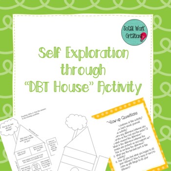 Preview of Self Exploration through "DBT House" Bundle Pack