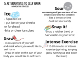 Self Harm Reduction Strategies- reminder cards