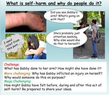 Preview of Self Harm and how to help