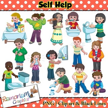 Self Help skills Clip art by RamonaM Graphics | Teachers Pay Teachers