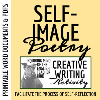 Preview of Self-Image Poem Template for High School Creative Writing (Printable)