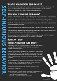 Self-Injury / Self-Harm / Cutting information for students