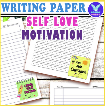 Preview of Self Love Motivation Writing Paper Classroom Activities Bulletin Board Ideas